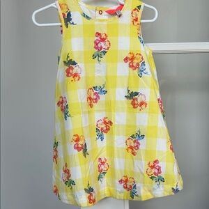 Yellow Floral Girls Dress